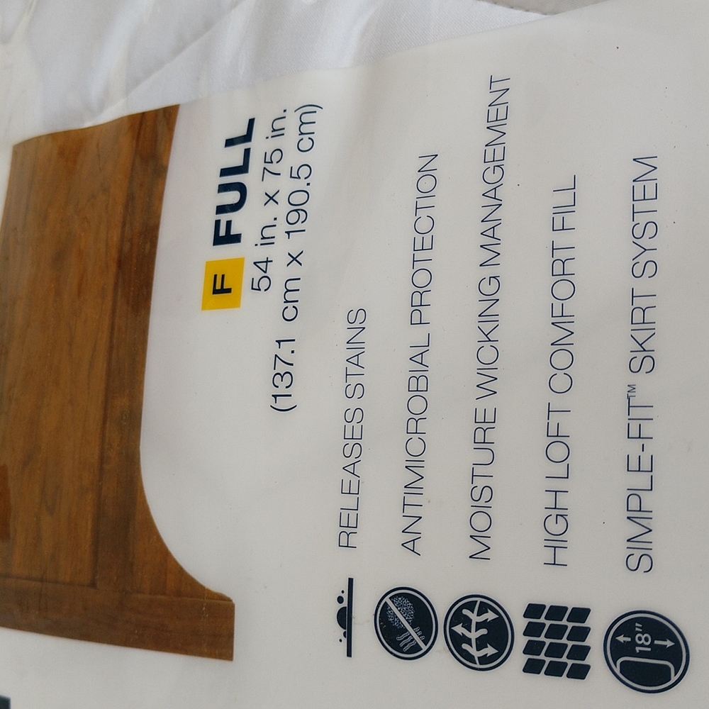 🆕The Big One Microfiber Deep-Pocket Mattress Pad with Scotchgard Full Size 🆕 - Picture 10 of 10